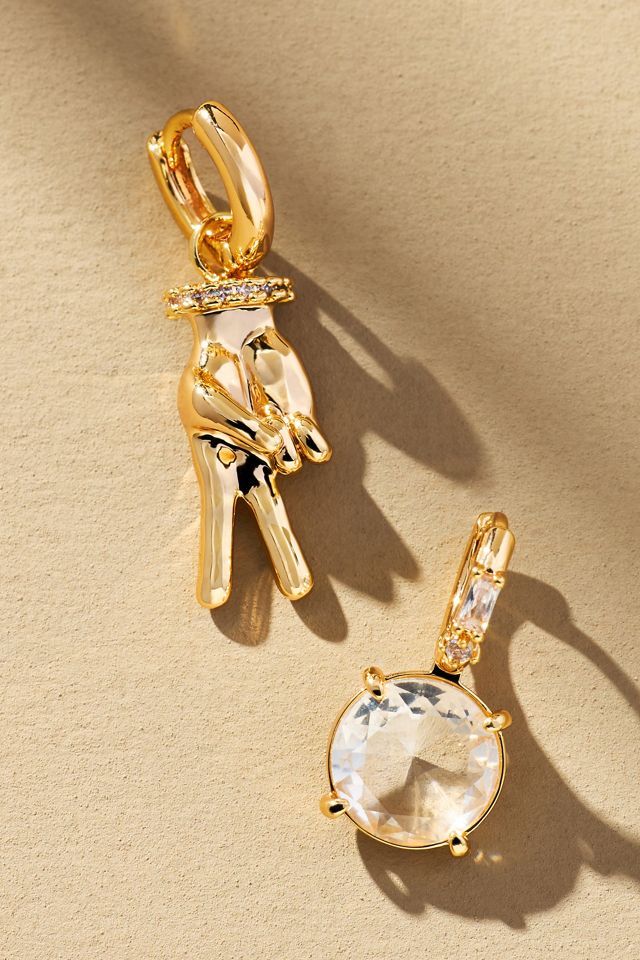 Starry Night Charm Huggie Hoop Earrings, set of 2 #2