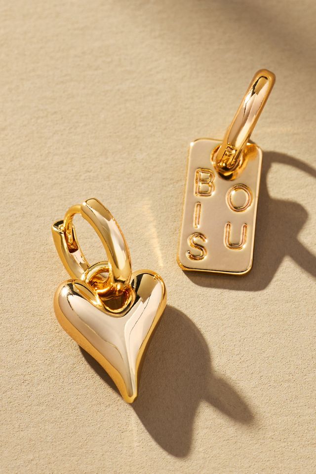 Starry Night Charm Huggie Hoop Earrings, set of 2 #4