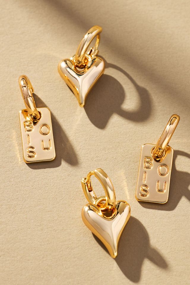 Starry Night Charm Huggie Hoop Earrings, set of 2 #2