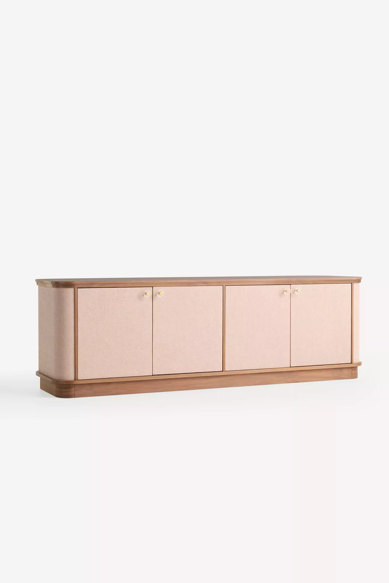 Acadia Raffia & Wood Media Cabinet - thumbnail 3
