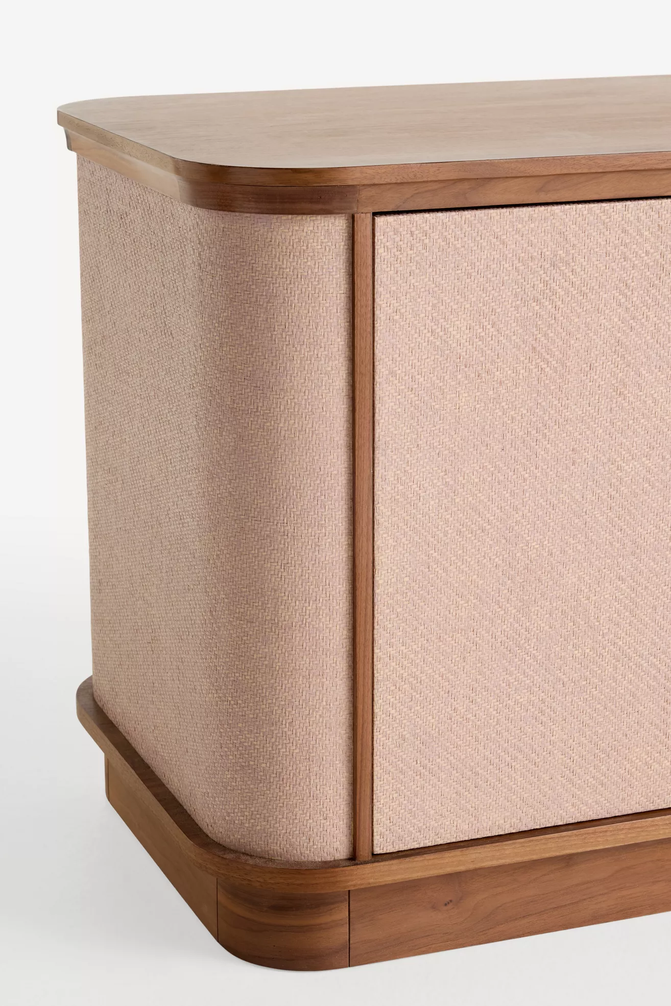 Acadia Raffia & Wood Media Cabinet - thumbnail 6