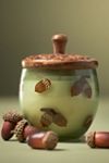 Gourmand Sweet Maple & Chai Handpainted Acorn Glass Candle