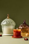 Spice Vanilla Clove Glass Acorn Cloche Candle