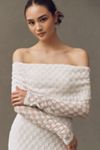Bardot Adoni Off-The-Shoulder Fitted Stretch Lace Midi Dress