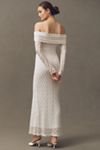 Bardot Adoni Off-The-Shoulder Fitted Stretch Lace Midi Dress