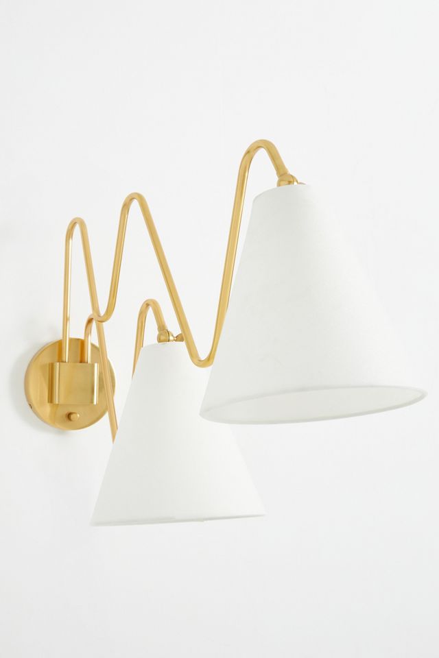 Onda Iron Double Plug-In Sconce Wall Light #2