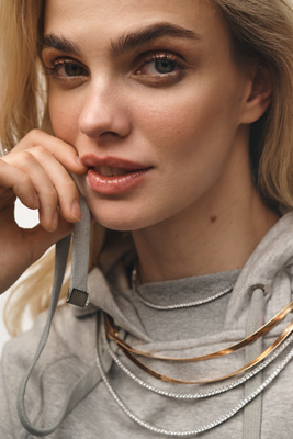 By Anthropologie Classic Tennis Necklace In Silver