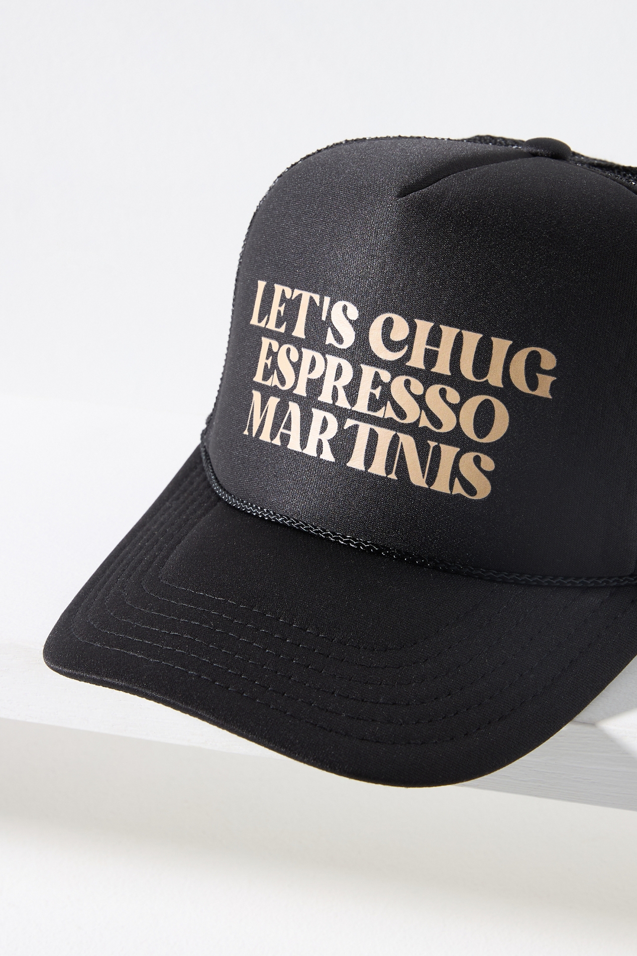 Kenz Kustomz Let's Chug Espresso Martinis Trucker Hat