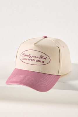 Kenz Kustomz Literally Just A Girl Trucker Hat In Pink