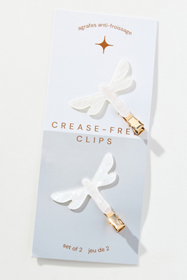 By Anthropologie Dragonfly Crease-free Hair Clips, Set Of 2