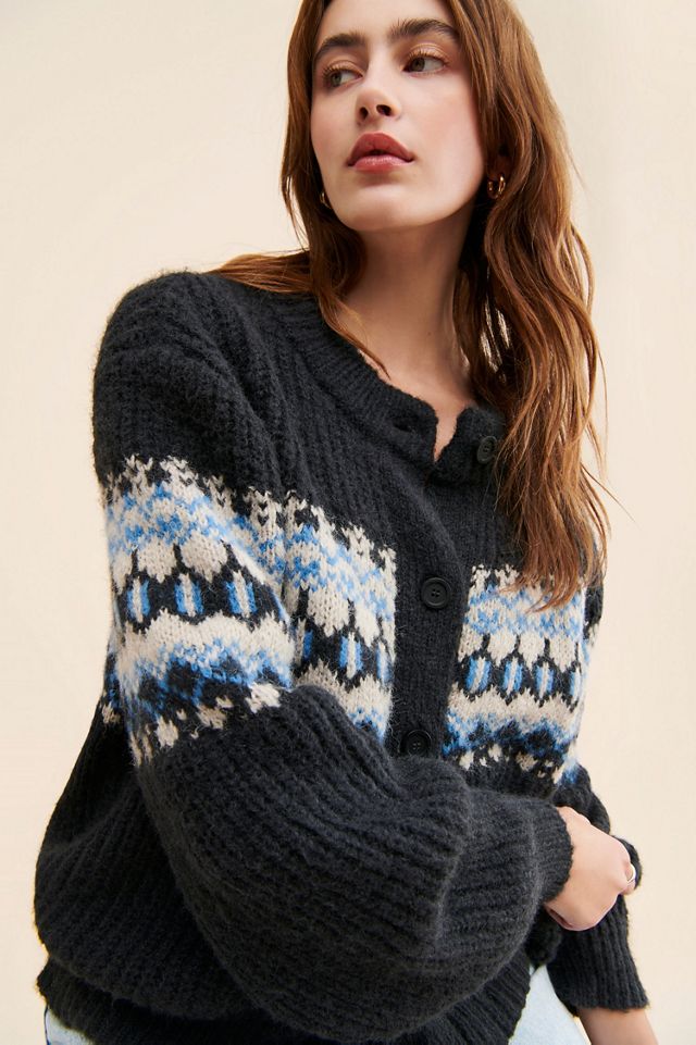 Moon River Fair Isle Knit Cardigan #2