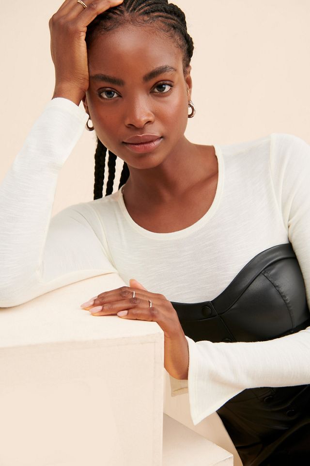 Chaser Lyla Vegan Leather Layered Mini Dress #2