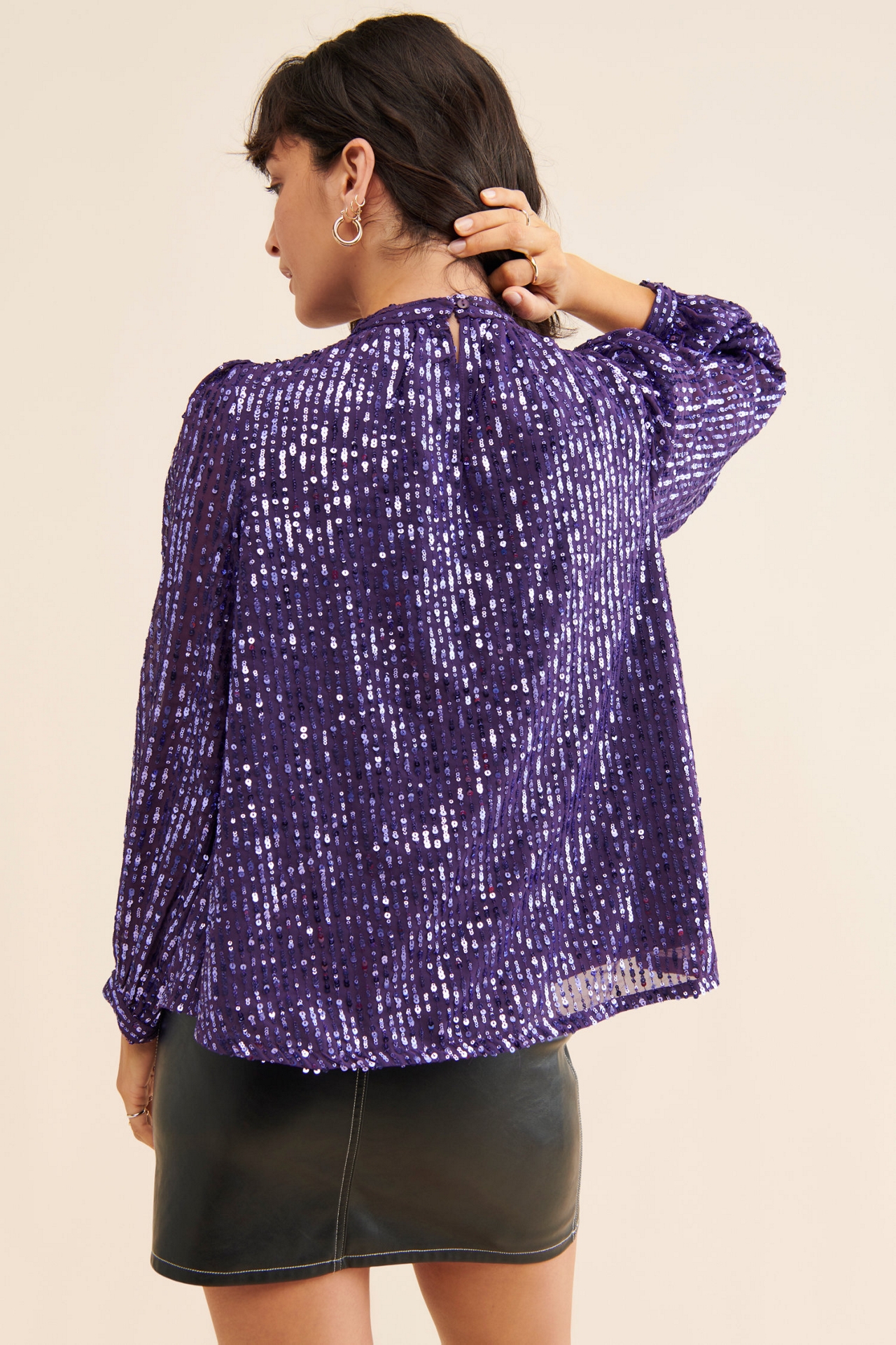 Let Me Be Shelly Sequined Blouse