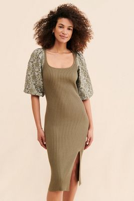 Saylor Ida Vegan Leather Mini Dress | Anthropologie