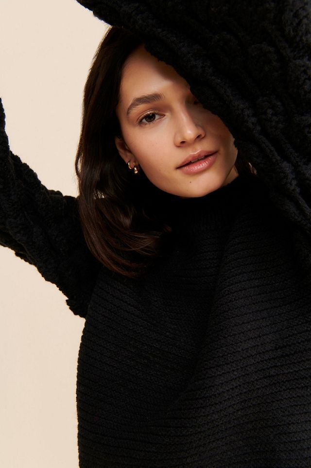 en elly Bubble Knit Sleeve Sweater #2
