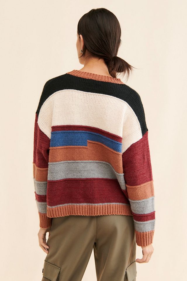 Little Lies Cara Colorblock Sweater #1