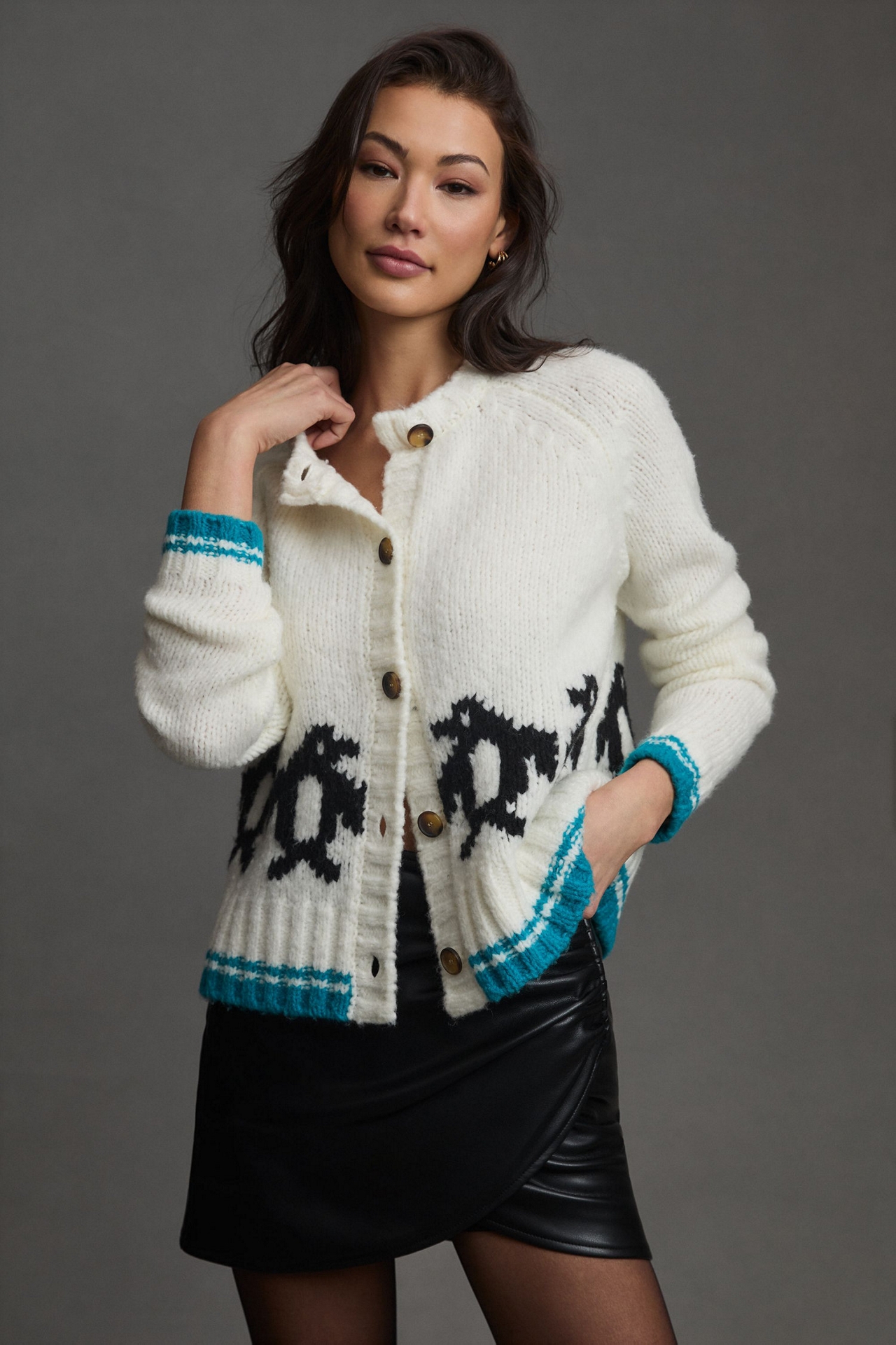 Maeve Penguin Cardigan Sweater