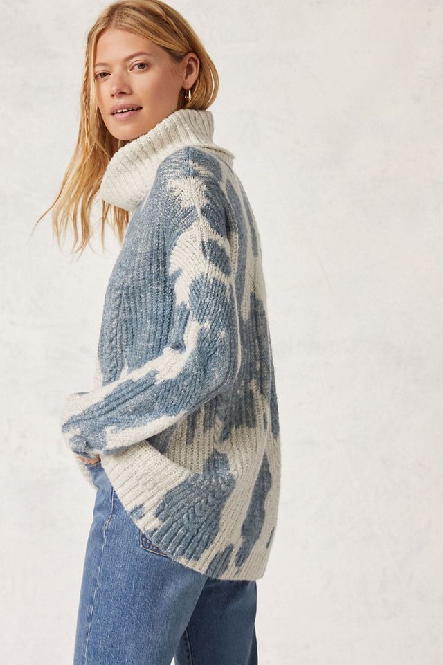 Pilcro Spotted Turtleneck Sweater #1