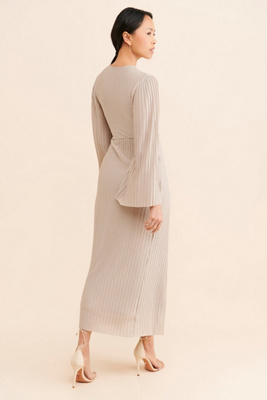 Significant Other Long-Sleeve Cutout Twist Maxi Dress | Anthropologie