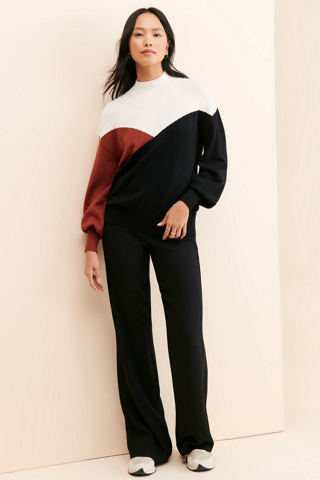 Laundry by Shelli Segal Colorblock Mock Neck Sweater #3