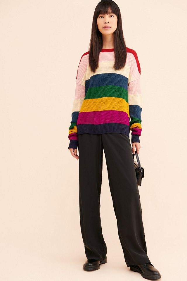 English Factory Rainbow Stripe Pullover #2