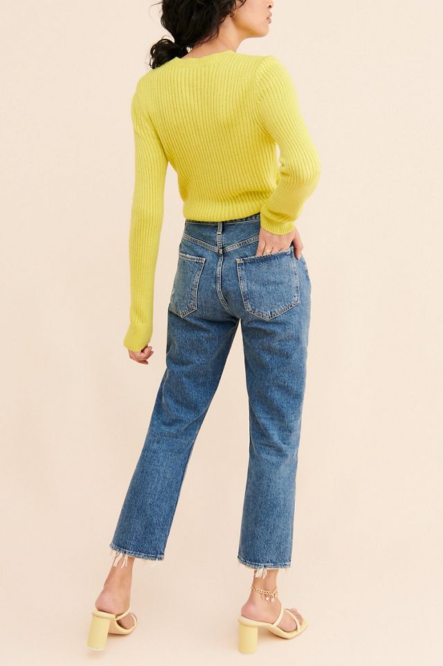 AGOLDE Riley Cropped Slim Straight Jeans #1