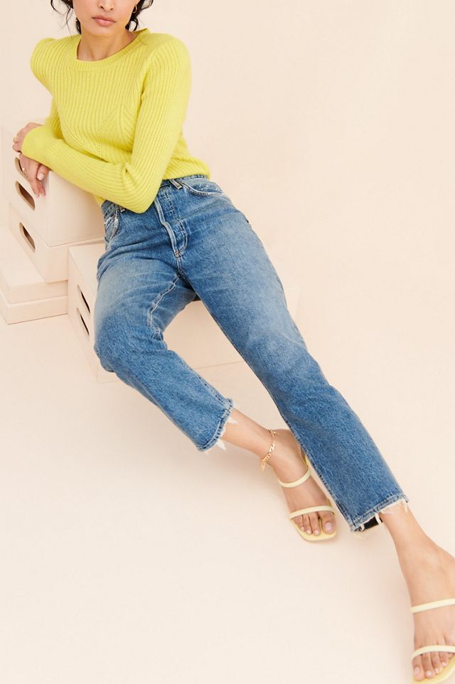 AGOLDE Riley Cropped Slim Straight Jeans #3