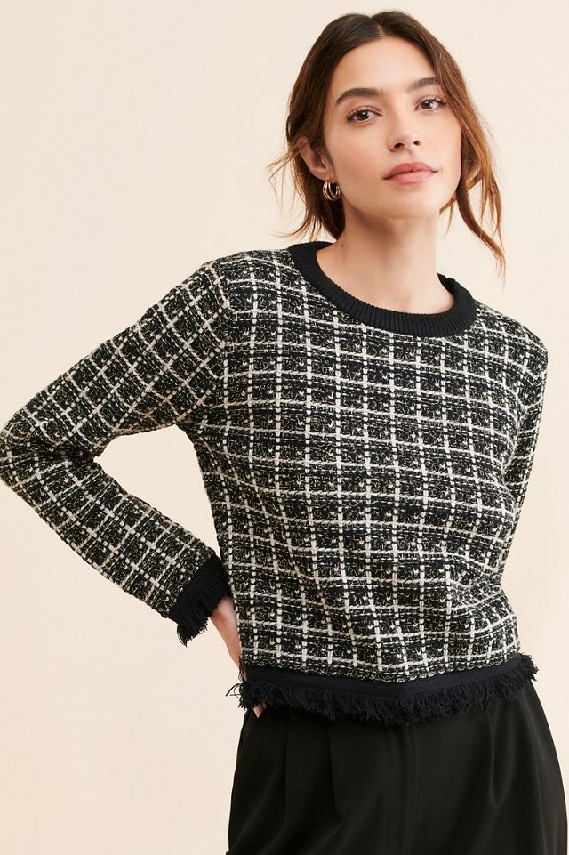 Line + Dot Avalon Tweed Sweater #1
