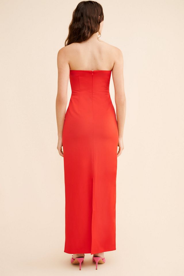 Flat White Bow Midi Dress #1