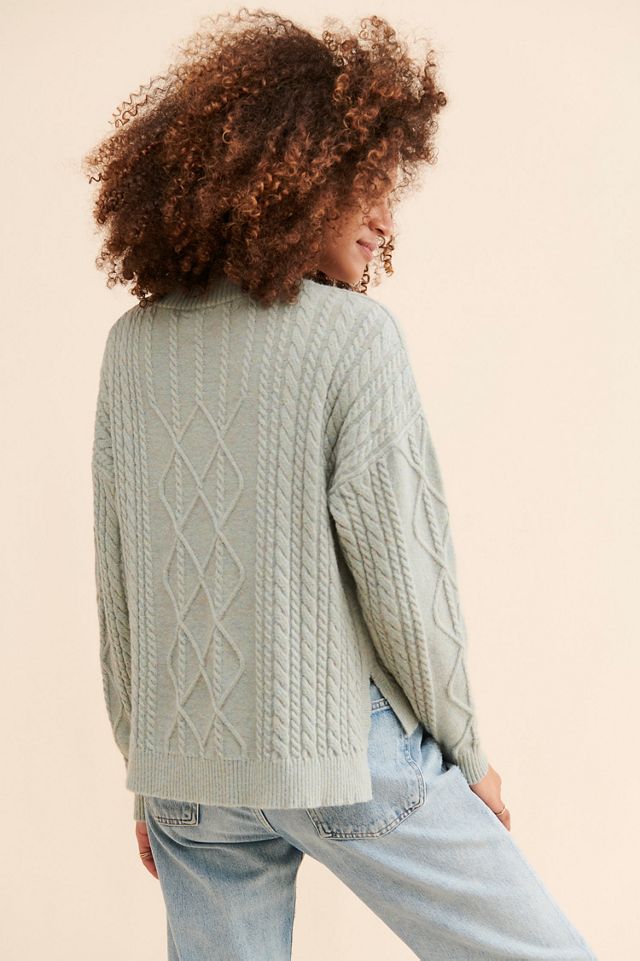 Flat White Sophie Cable Knit Pullover #1