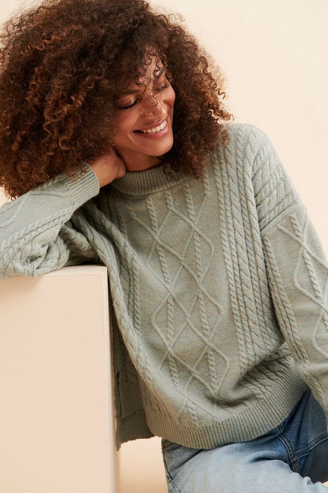 Flat White Sophie Cable Knit Pullover #2