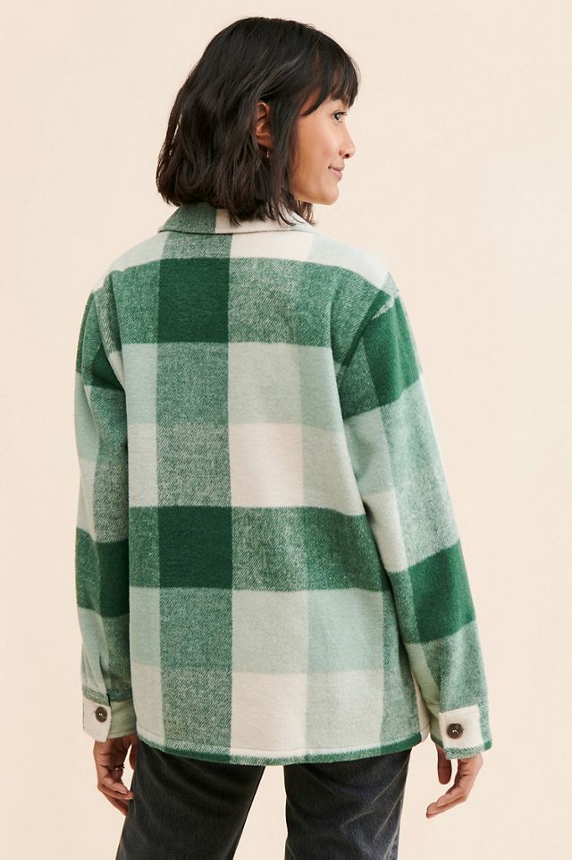 WeWoreWhat Buffalo Plaid Shirt Jacket #1