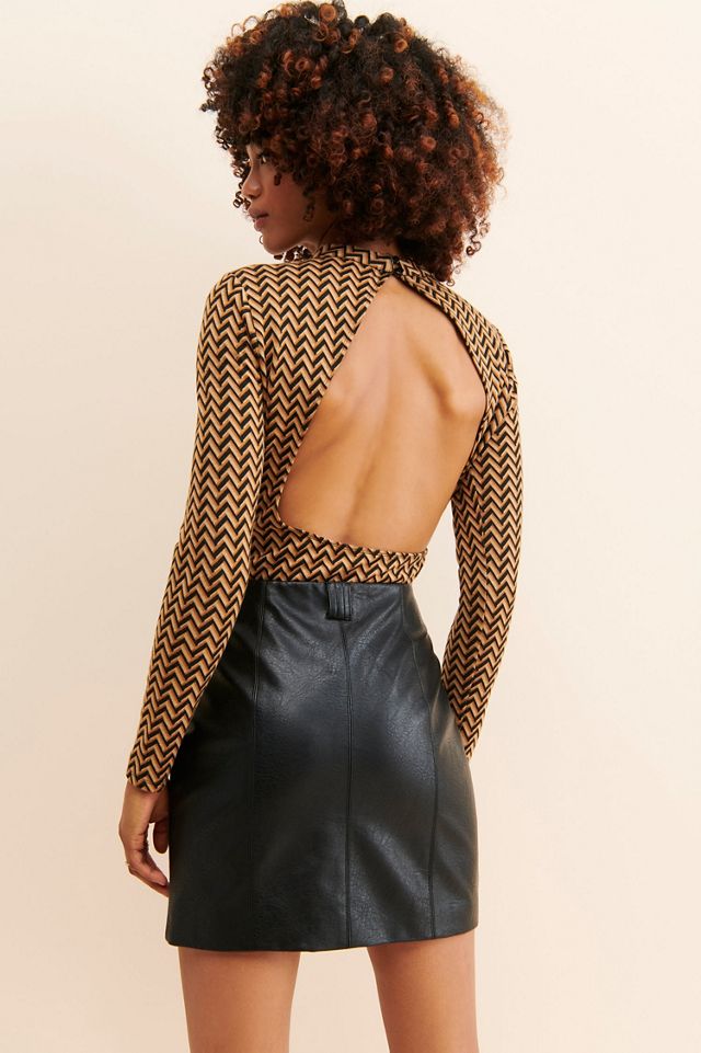 ASTR the Label Capree Open-Back Bodysuit #1