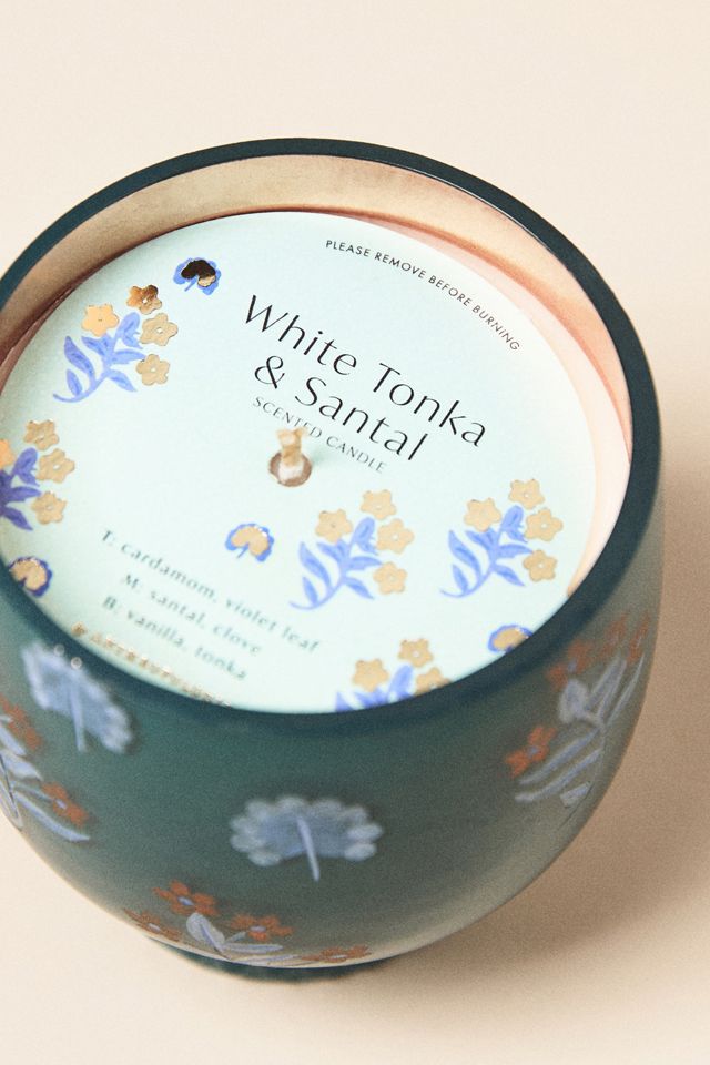 Leora Fresh White Tonka & Santal Glass Candle #2