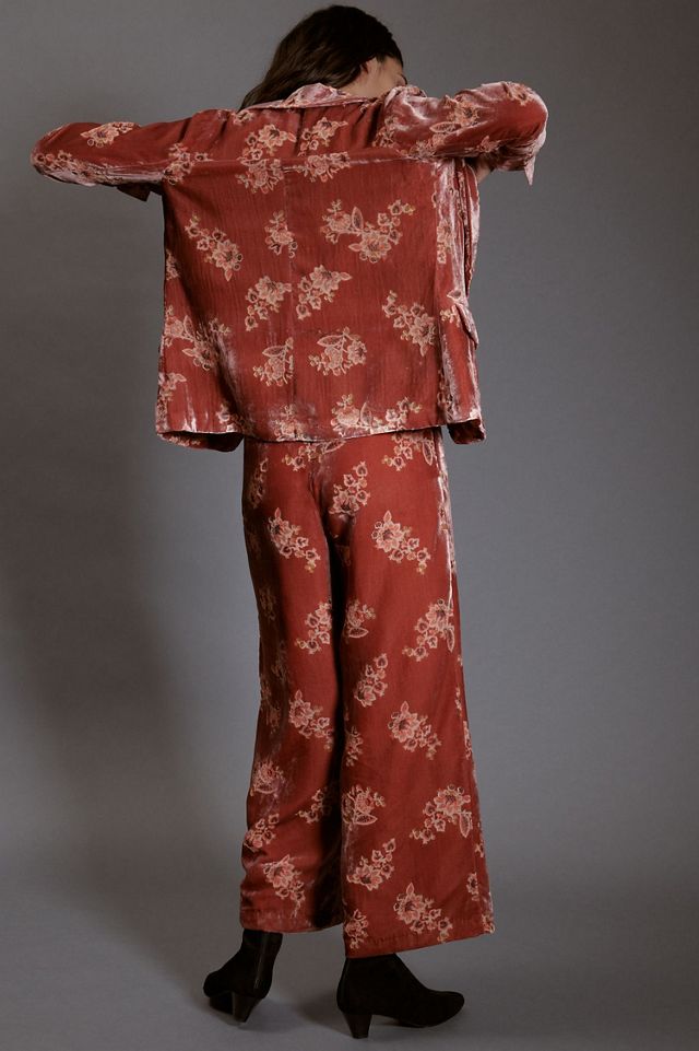 Hutch Floral Velvet Blazer #1