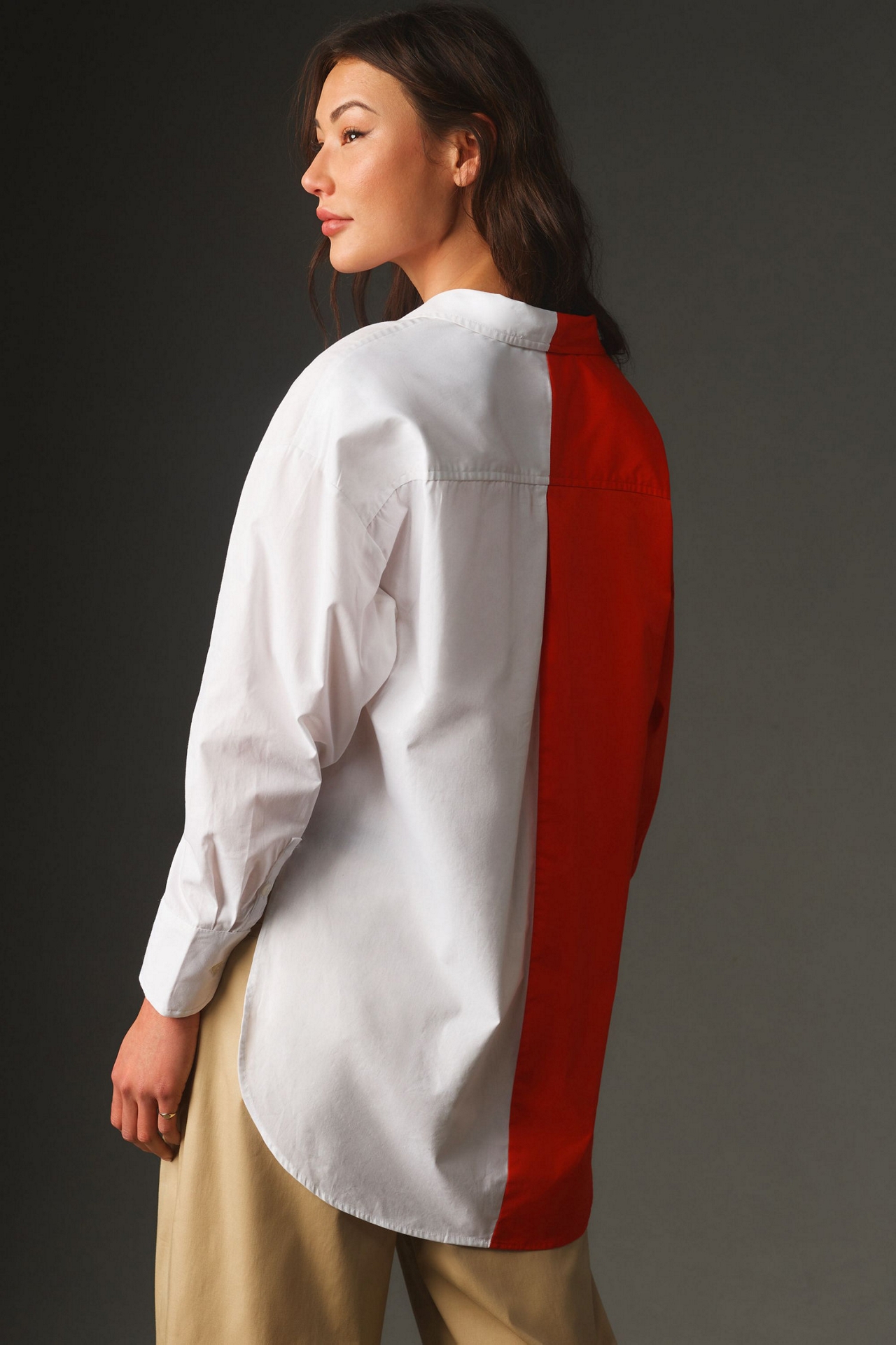 Maeve The Bennet Buttondown Shirt: Colorblock Edition