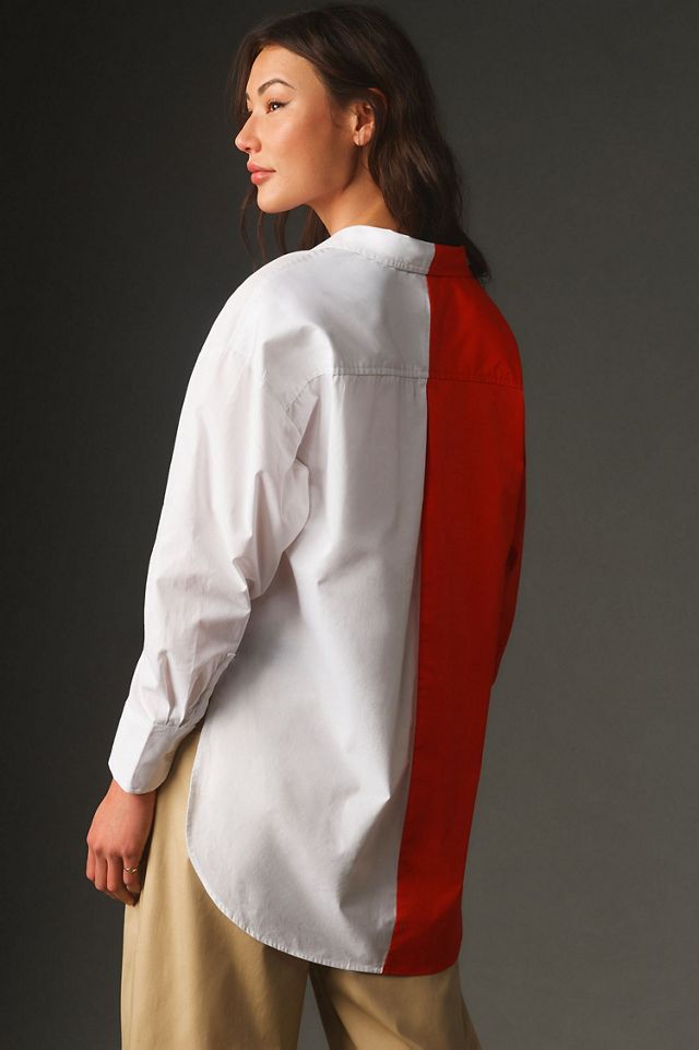 Maeve The Bennet Buttondown Shirt: Colorblock Edition #1