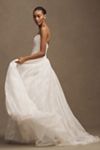 Jenny by Jenny Yoo Miriam Strapless Tulle Basque-Waist Ball-Skirt Wedding Gown