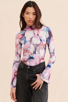 Pilcro Velvet Turtleneck Sweater