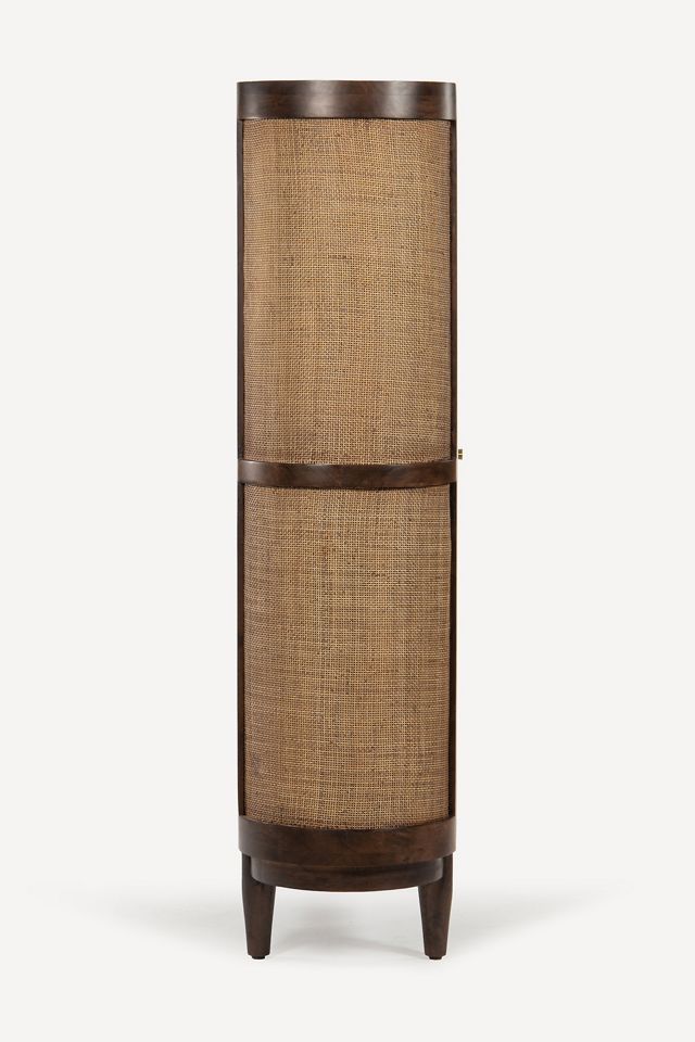 Canggu Acacia Cane Curved Cabinet #3
