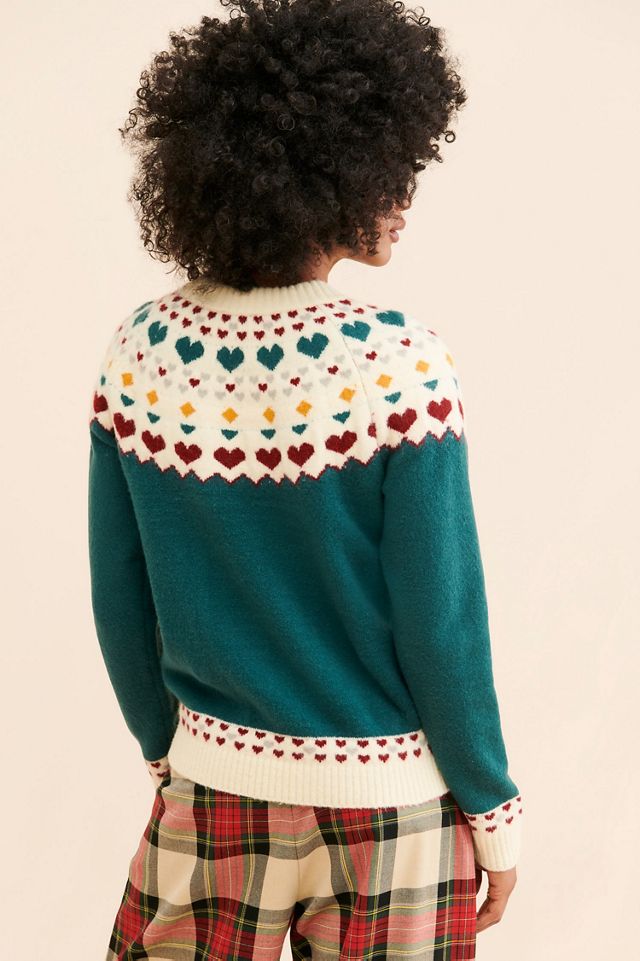 Callahan Violet Heart Sweater #1