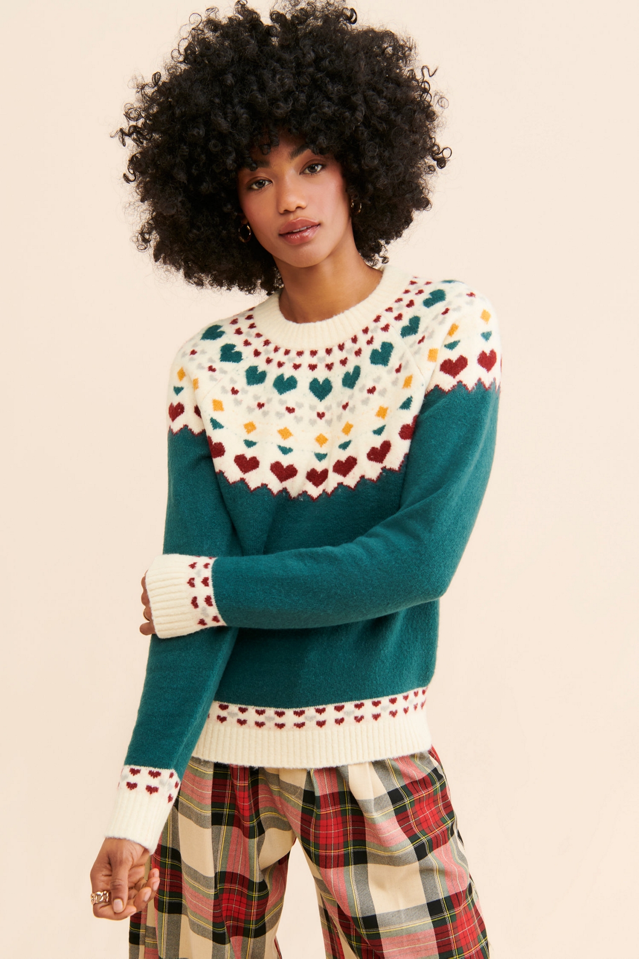 Callahan Violet Heart Sweater