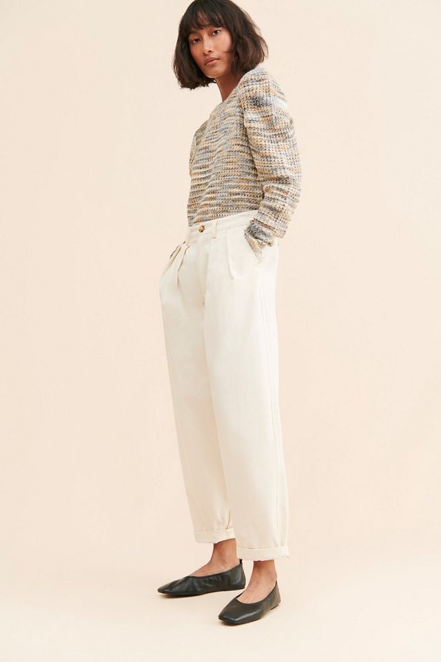 En Saison Puff-Sleeve Knit Sweater #3