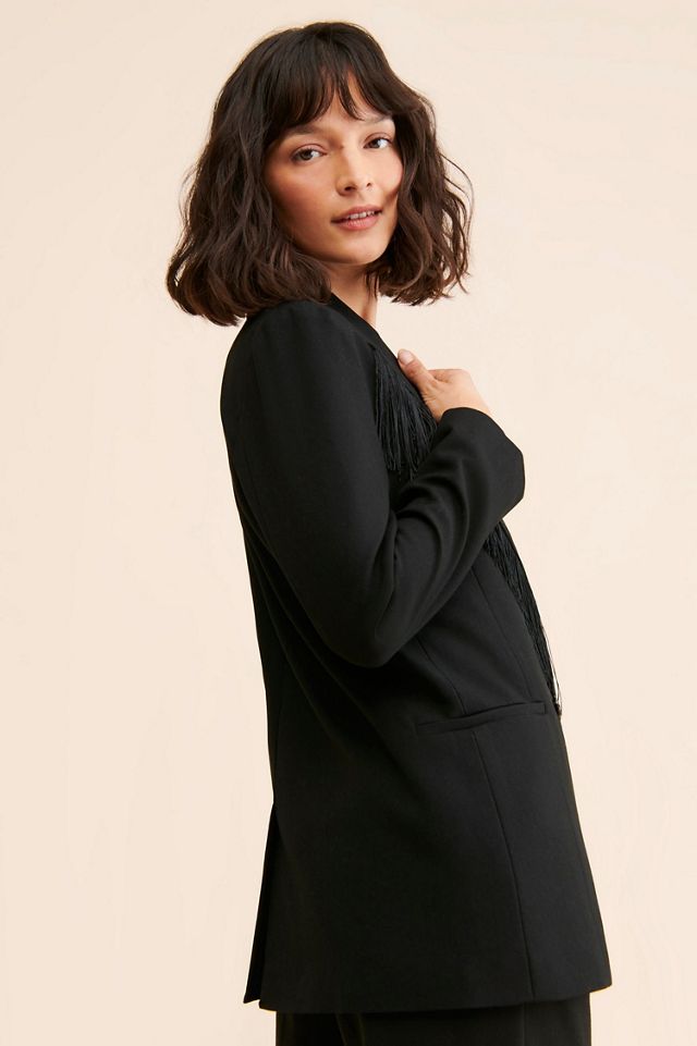 Hutch Double Breasted Fringe Blazer #1