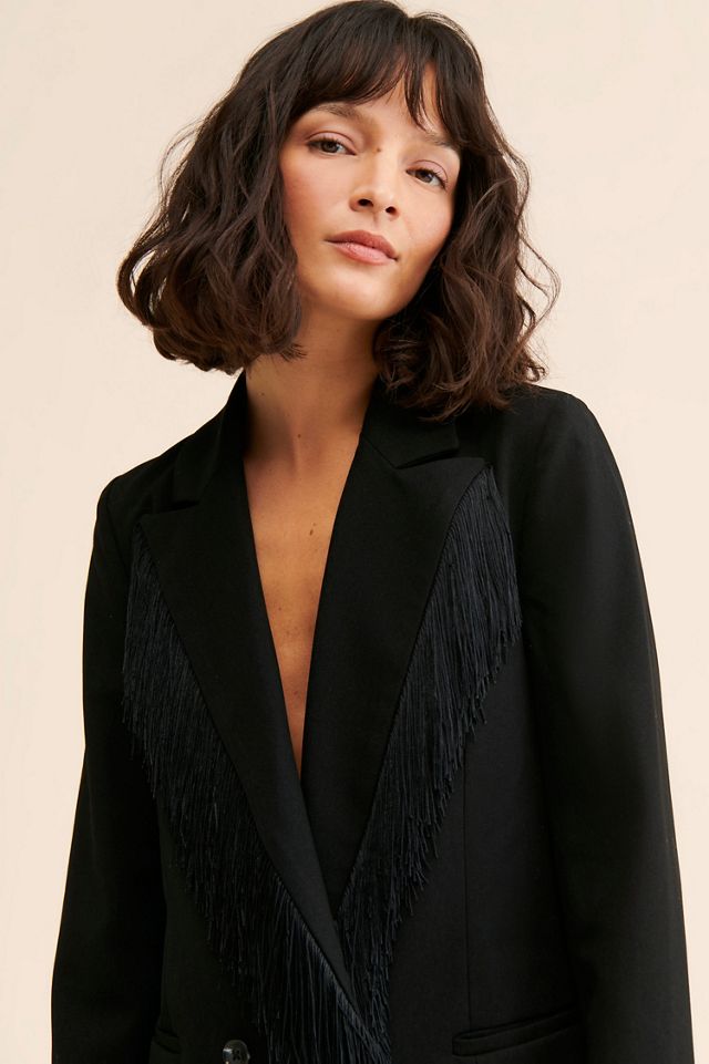Hutch Double Breasted Fringe Blazer #2