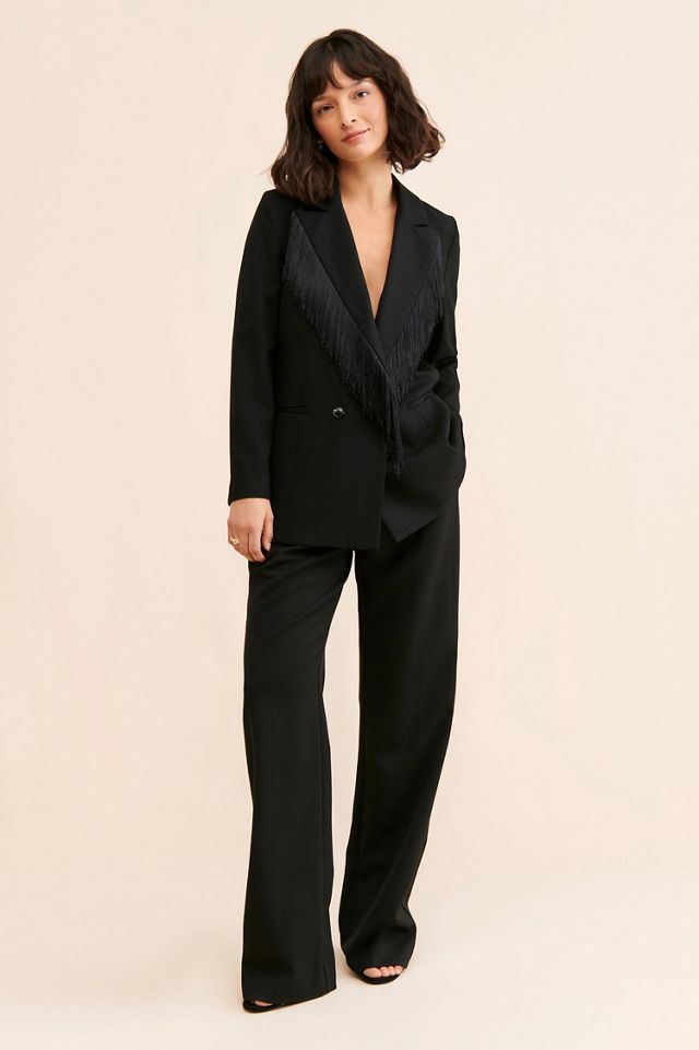 Hutch Double Breasted Fringe Blazer #3