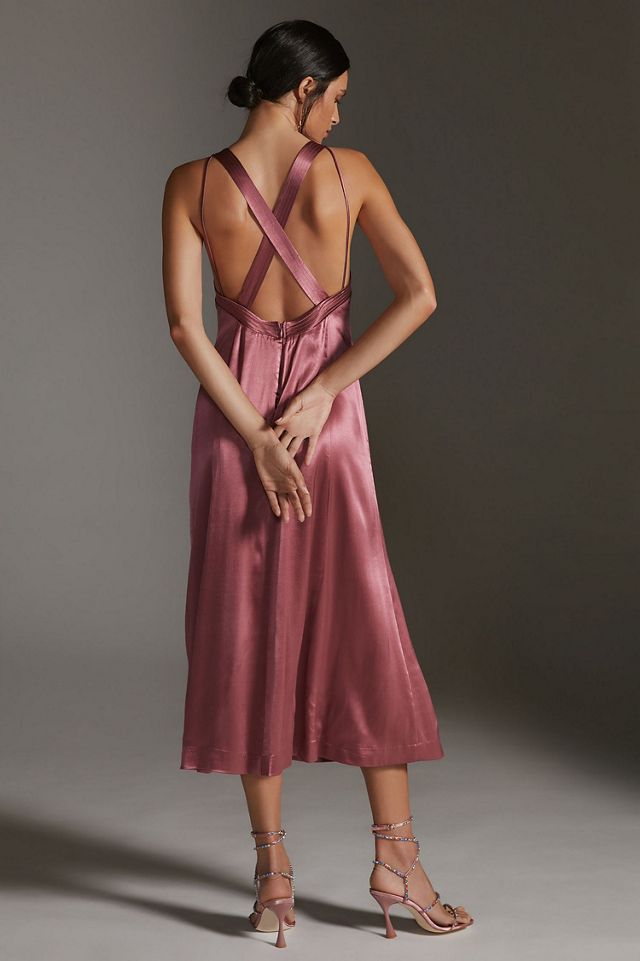 Cross-Back Midi Dress #1