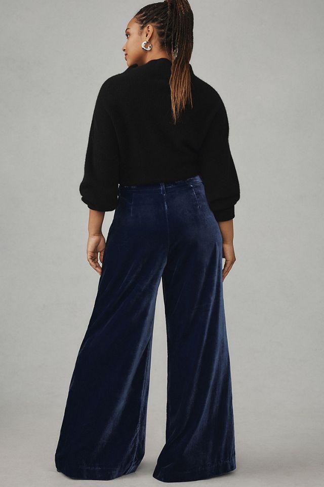 Maeve Velvet Avery Trousers #1