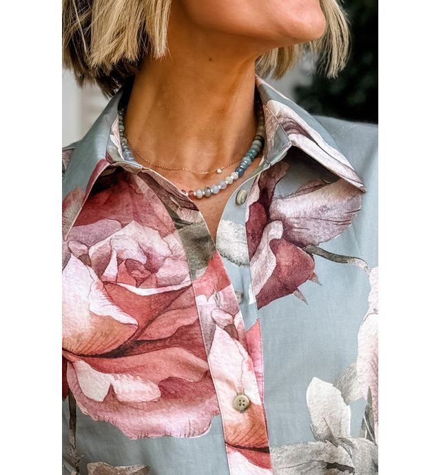 Loverly Grey x Anthropologie Rainbow Stone Necklace #2