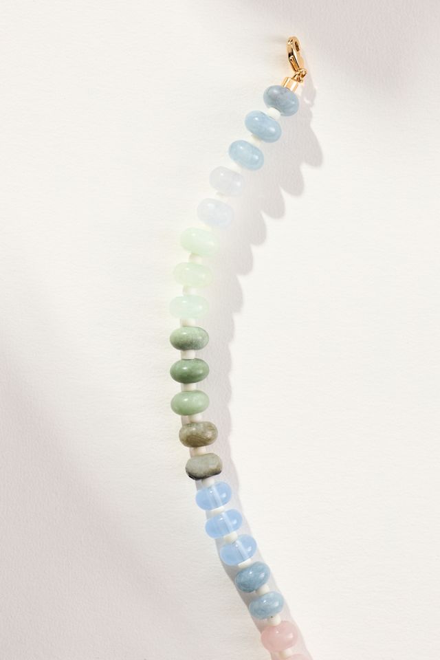 Loverly Grey x Anthropologie Rainbow Stone Necklace #1